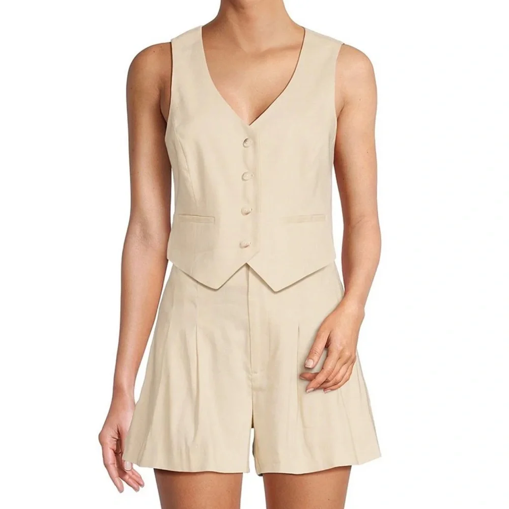 Antonio Melani linen blend vest size 4 - Picture 5 of 6